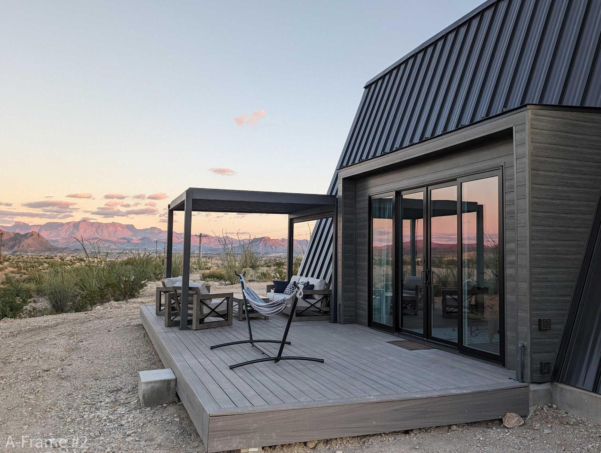 Сasa de vacaciones Stardust Big Bend Luxury A-frame#7 With A Fab View Terlingua