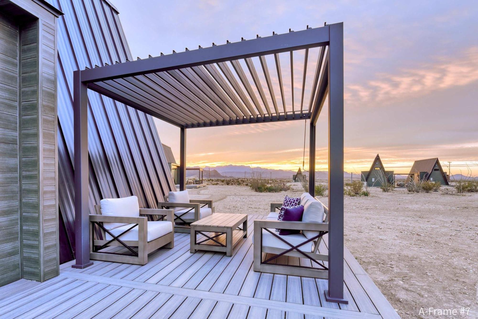 Сasa de vacaciones Stardust Big Bend Luxury A-frame#7 With A Fab View Terlingua